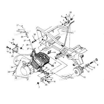 ENGINE MOUNTING TRAIL BOSS