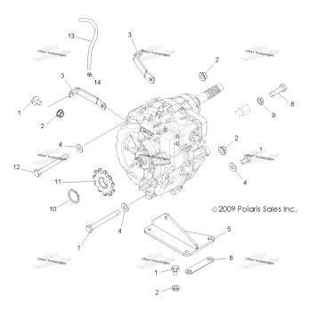 DRIVE TRAIN, MAIN GEARCASE MOUNTING