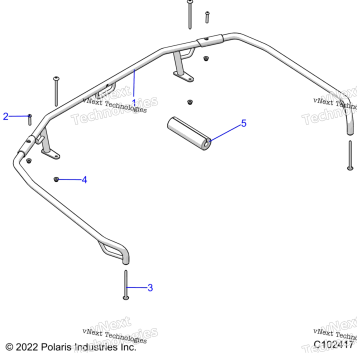 BODY, REAR RACK, EXTENDERS