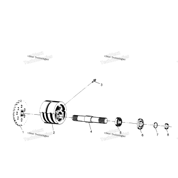 FRONT TIGHTENER ASSEMBLY SCRAMBLER