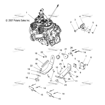 ENGINE, MOUNTING