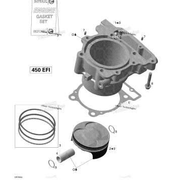 CYLINDER AND PISTON