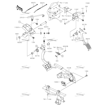 BRAKE PEDAL/THROTTLE LEVER