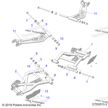 SUSPENSION, REAR CONTROL ARMS