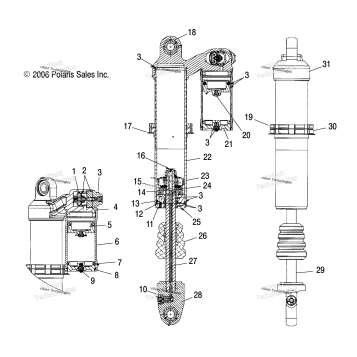 SHOCK, REAR A07GJ50AA/AB (49ATVSHOCKRR)