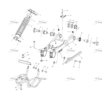 SWING ARM/SHOCK MOUNTING A02CL50AA/DA