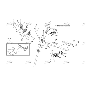 HANDLEBAR MOUNTING & CONTROLS /FSA/FSB/ME6FS/MC6FS