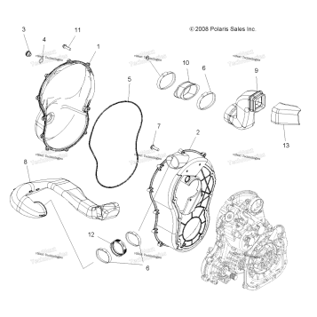BODY, CLUTCH COVER