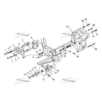 GEARCASE/BRAKE MOUNTING SPORTSMAN 4X4