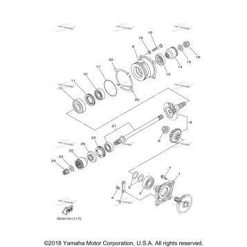 MIDDLE DRIVE GEAR