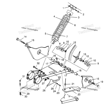 SWING ARM/SHOCK MOUNTING TRAIL BLAZER