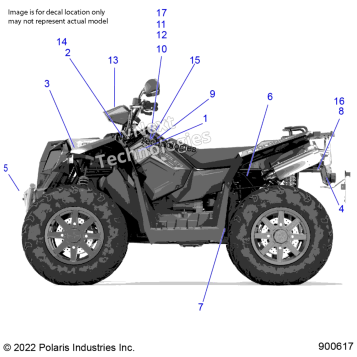 BODY, DECALS, AND COMPONANTS, 3PC