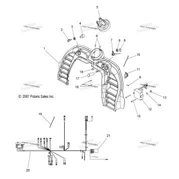 BODY, CONSOLE, ELECTRICAL COMPONENTS