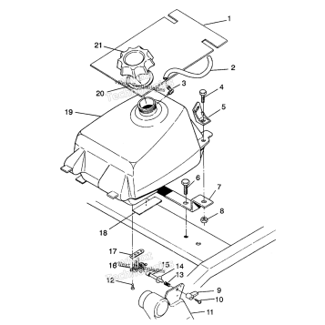 FUEL TANK ASSEMBLY 4X4 350L