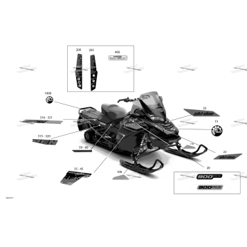 DECALS - 900 ACE TURBO - PACKAGE ADRENALINE