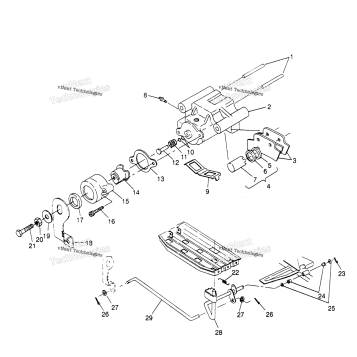 REAR BRAKE ASSEMBLY SPORTSMAN 4X4