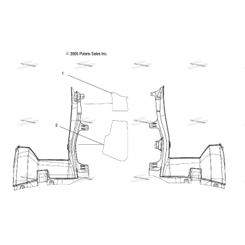 CAB FOIL, REAR /AW