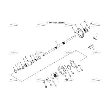 REAR AXLE & HOUSING A05GJ50AA/ABAC