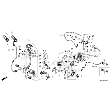 HANDLE LEVER@SWITCH@CABLE (MT)