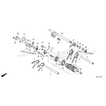 GEARSHIFT DRUM (CRF1100D/D4)