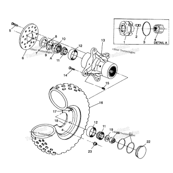 FRONT WHEEL ASSEMBLY 4X4 250