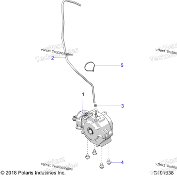 DRIVE TRAIN, FRONT GEARCASE MOUNTING