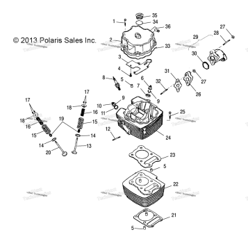ENGINE, CYLINDER HEAD