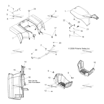 BODY, REAR CAB & SEAT