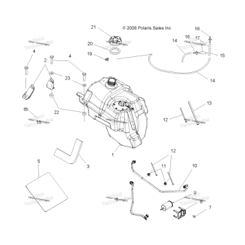 BODY, FUEL TANK ASM. A08DN50AF/AS/AZ (49ATVFUELX2500EFI)