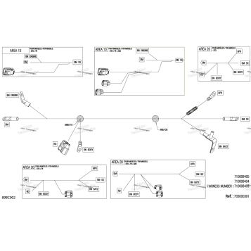 ELECTRIC - VOLTAGE REGULATOR WIRING HARNESS - 710008403