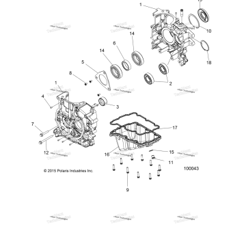ENGINE, CRANKCASE