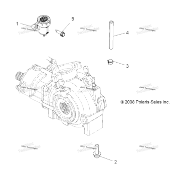 DRIVE TRAIN, GEARCASE MOUNTING, FRONT