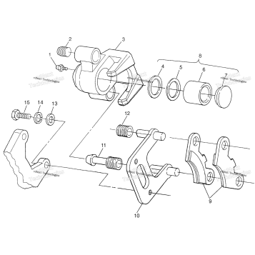 FRONT BRAKE SPORTSMAN 500 W97CH50A