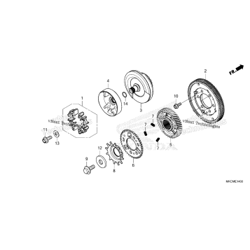 PRIMARY DRIVE GEAR