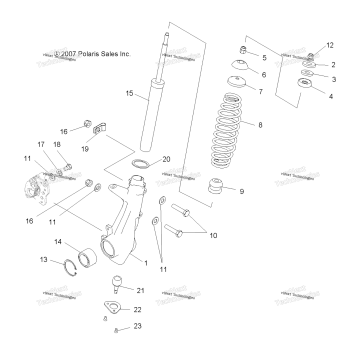 SUSPENSION, FRONT STRUT