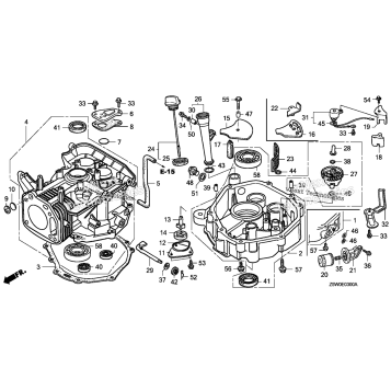 CYLINDER + OIL PAN