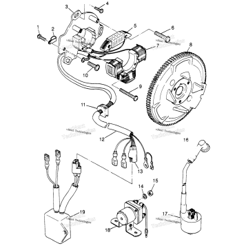 MAGNETO SPORT 400L W97BA38C & TRAIL BLAZER (4940124012D010)