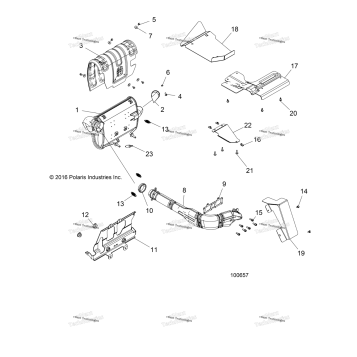 ENGINE, EXHAUST SYSTEM