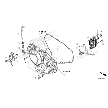 RIGHT CRANKCASE COVER (CRF1100A/A4)