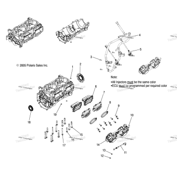 CRANKCASE/THROTTLE BODY MOUNTING