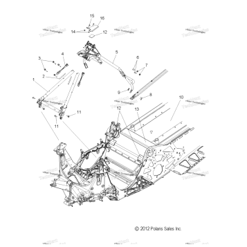 CHASSIS, CHASSIS ASM. & OVER STRUCTURE S13CK6 ALL OPTIONS (49SNOWCHASSISFRT213RMK600)