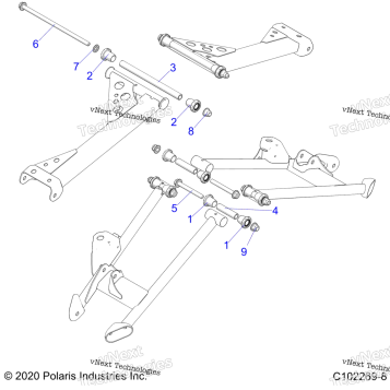 SUSPENSION, REAR CONTROL ARM, MOUNTING