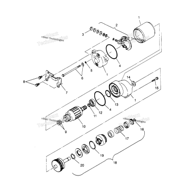 STARTING MOTOR 2X4 300
