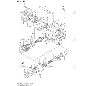 FINAL BEVEL GEAR (REAR)(MODEL K1/K2)