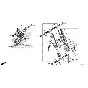 REAR SHOCK ABSORBER (2)
