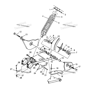 SWING ARM/SHOCK MOUNTING SPORT 400L