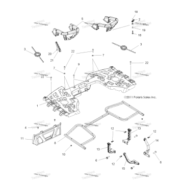 BODY, REAR RACK ASM