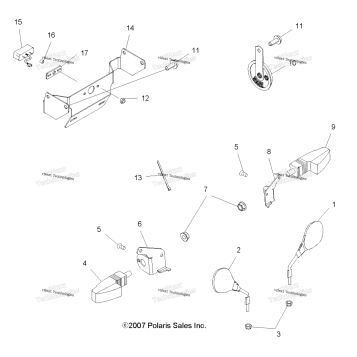 ELECTRICAL, TURN SIGNALS, HORN & MIRRORS