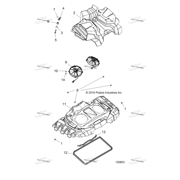 ENGINE, COOLING SYSTEM, FANS AND SHROUDS