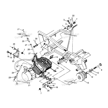ENGINE MOUNTING TRAIL BOSS